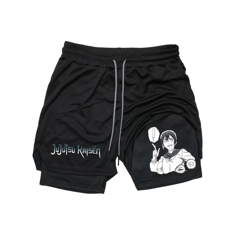 Compression Shorts Athletes - Rimel Print 2in1 Running Workout Shorts