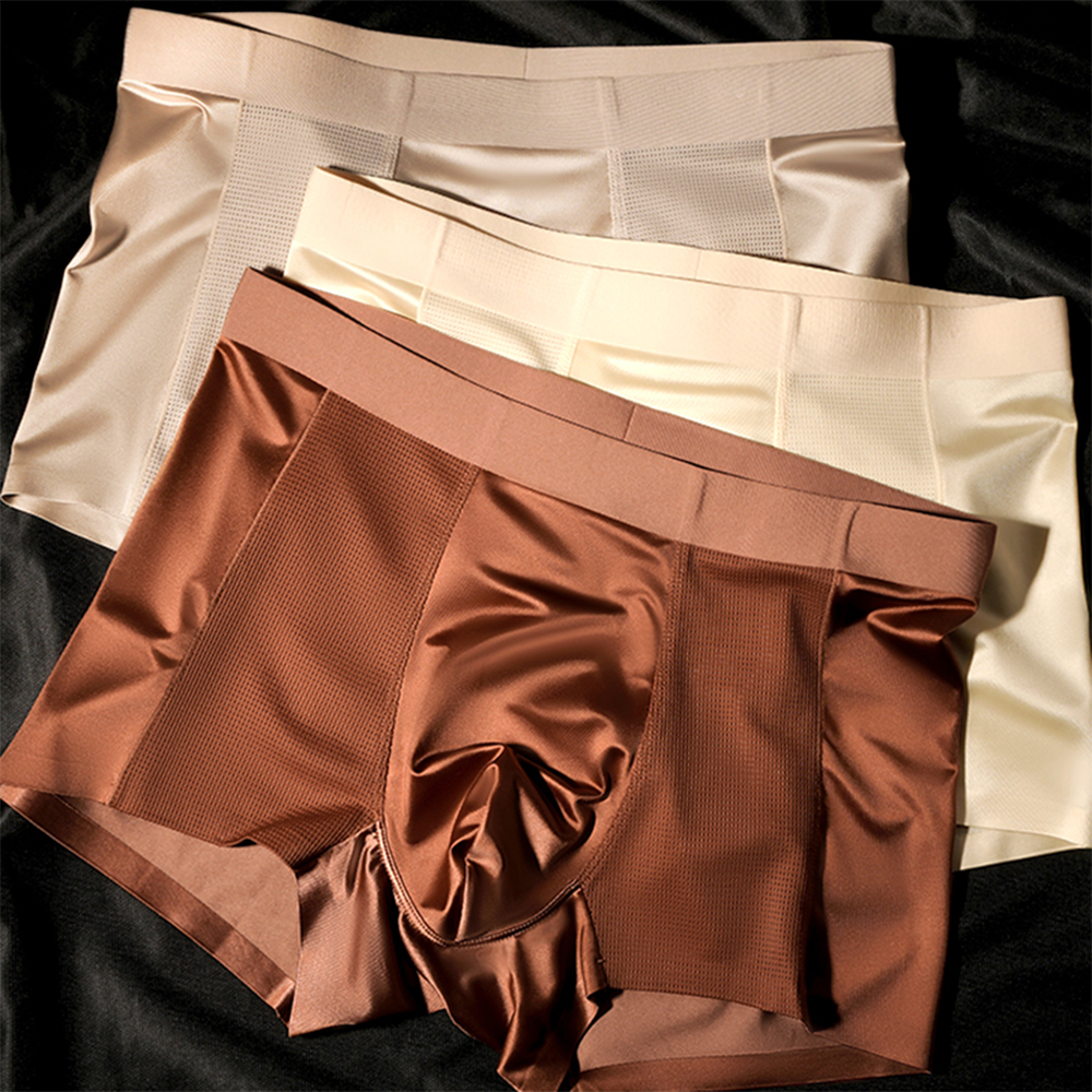 3PCS/Pack L-4XL Luxury Satin-l - Multi Pack Underwear review and price