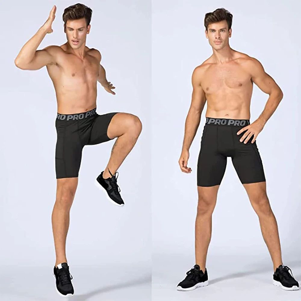Mens Gym Shorts with Pockets W - Compression Shorts Athletes review and price