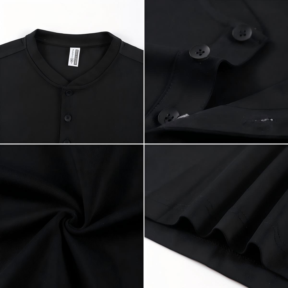 2026 NEW Solid Cotton Henley S - Undershirt Crew Neck review and price