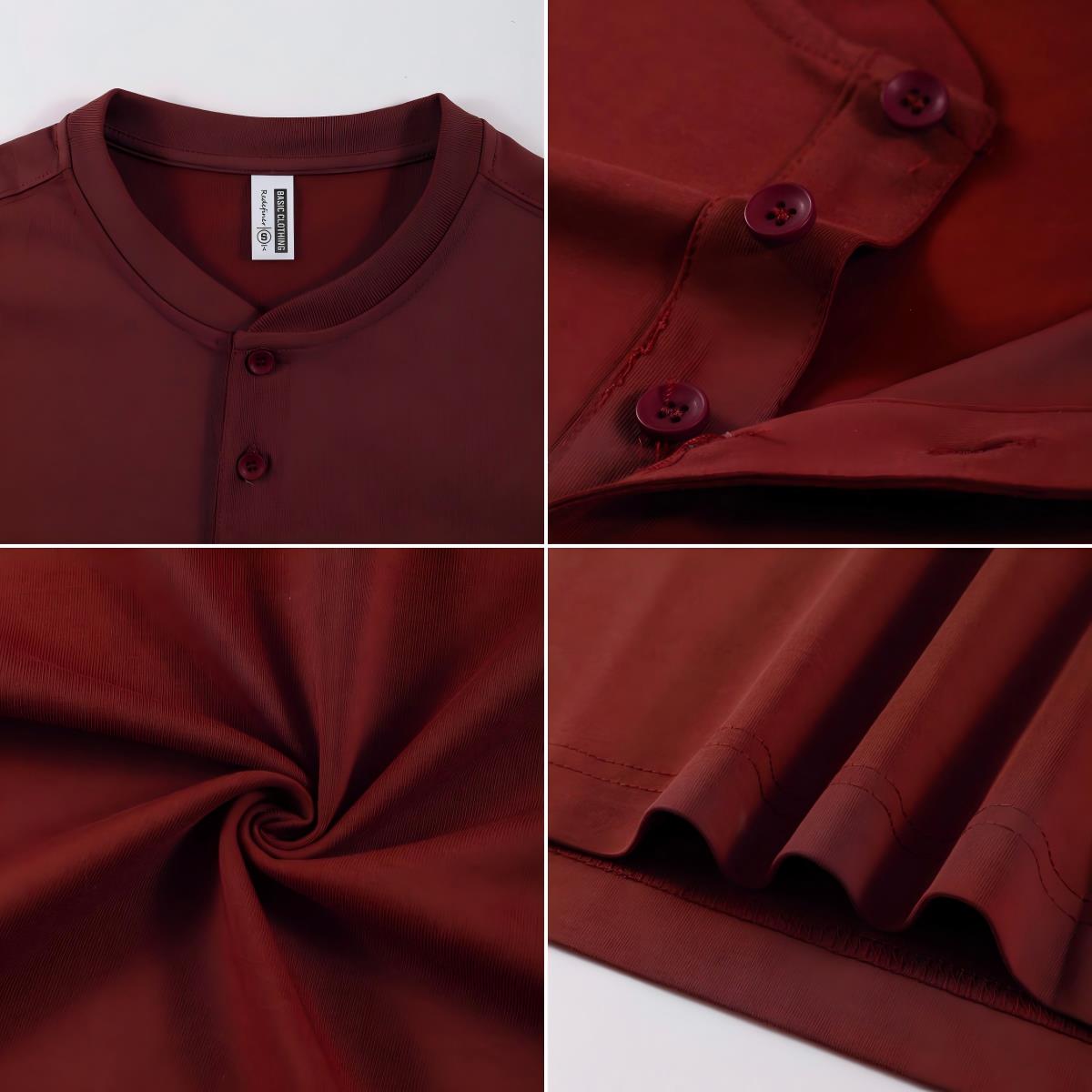 2026 NEW Solid Cotton Henley S - Undershirt Crew Neck review and price