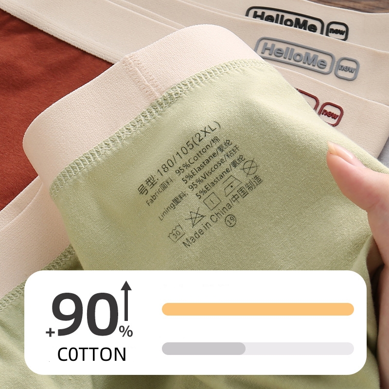 L-4XL Breathable Cotton Men Bo - Boxer Brief Pack Cotton review and price