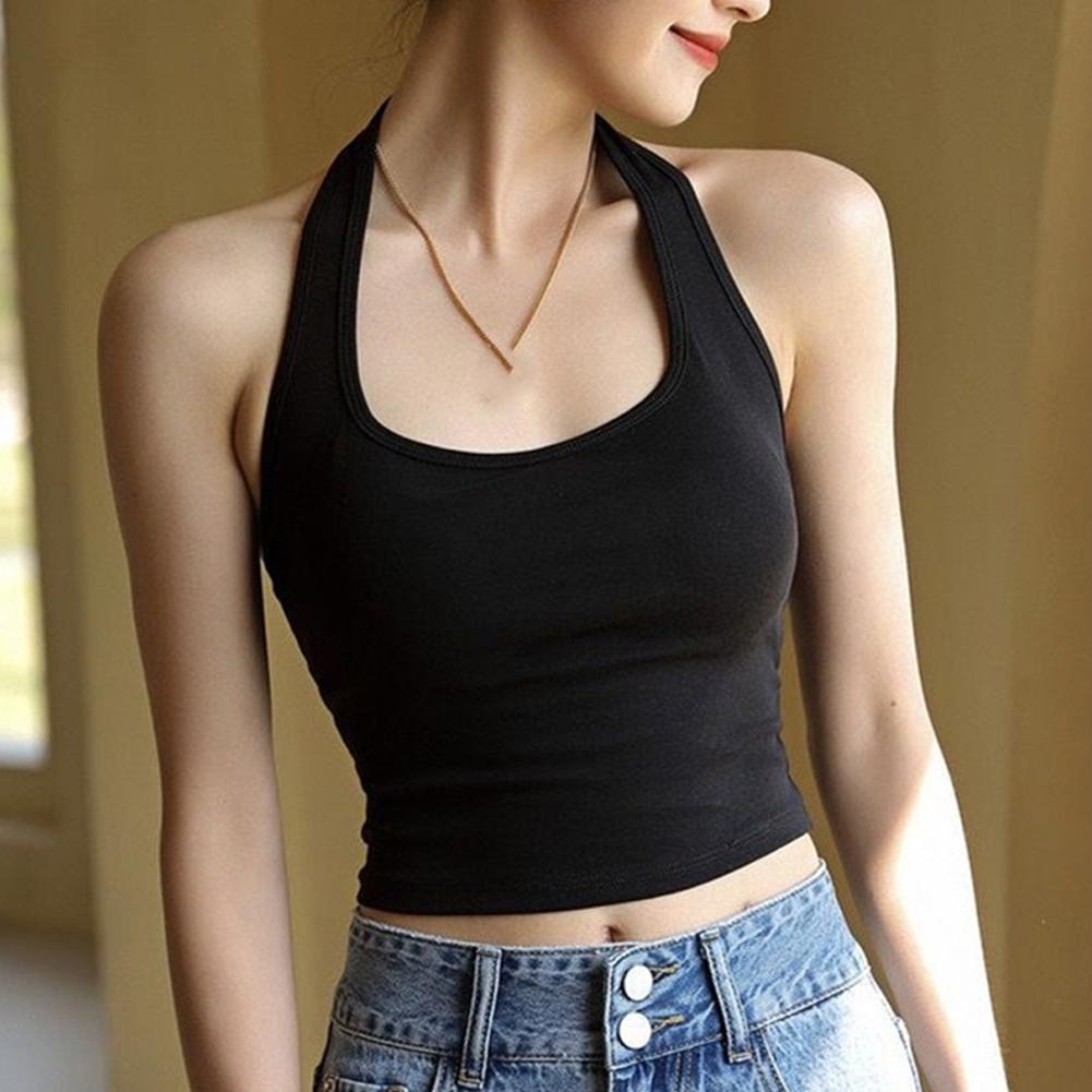 Halter Top Gym Vest Woman Back - Suspender Tank Top review and price
