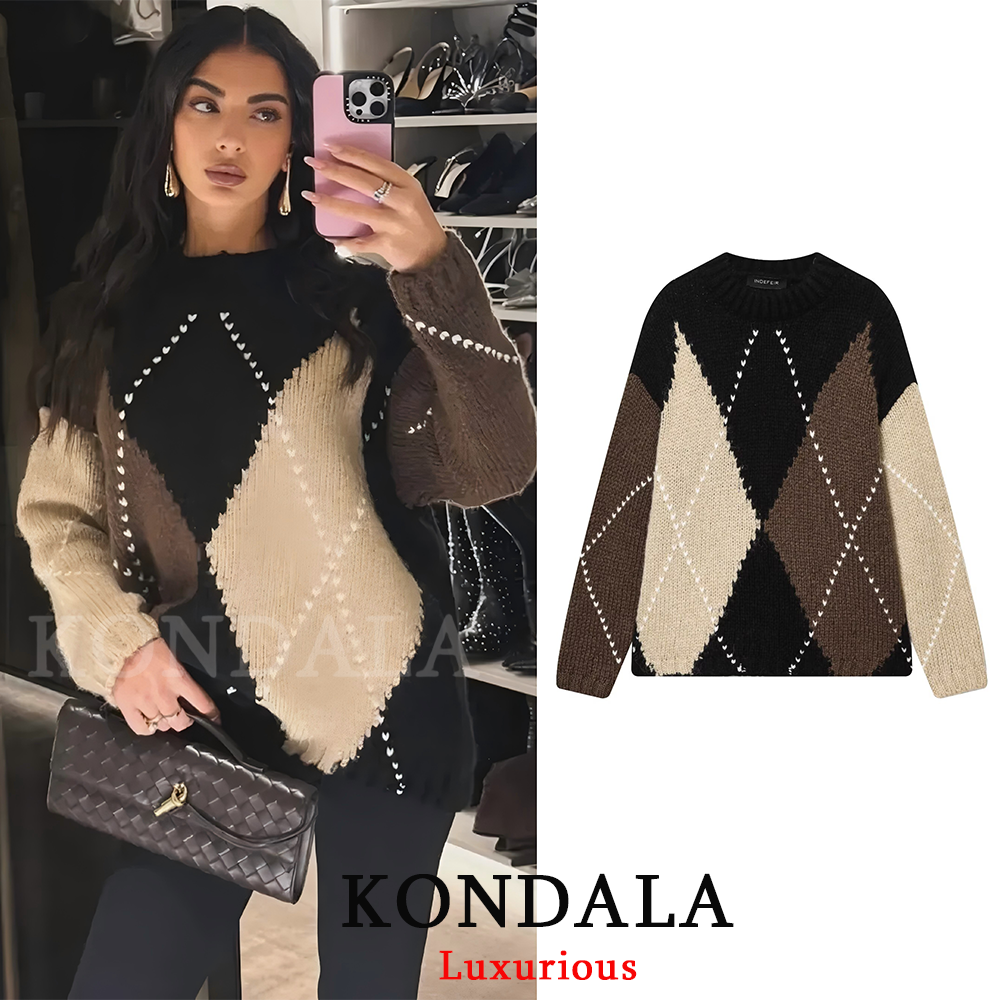KONDALA Vintage Plaid Knit Swe - Thermal Long John review and price