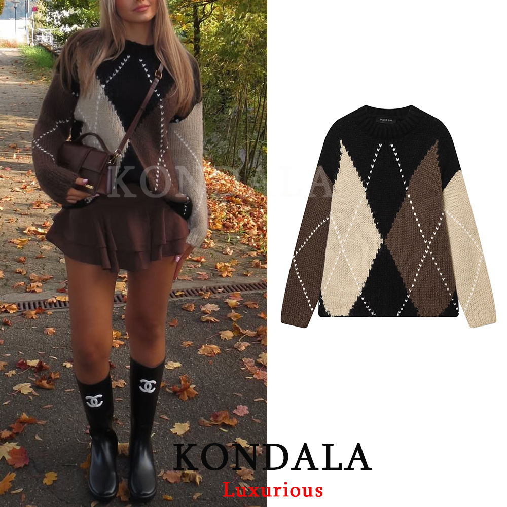 KONDALA Vintage Plaid Knit Swe - Thermal Long John review and price