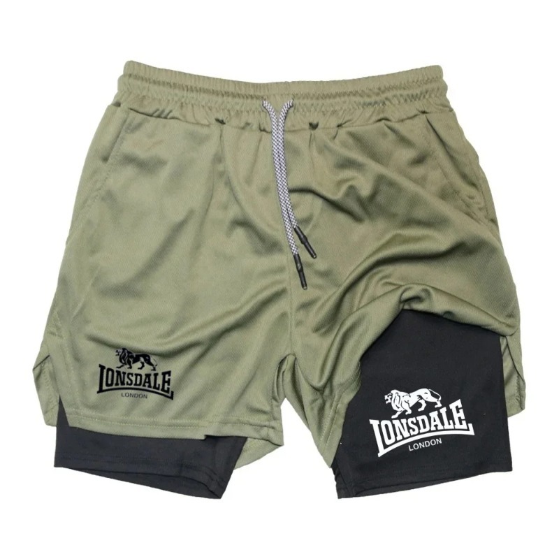 2in1 Running Shorts for Men Gy - Compression Shorts Athletes review and price