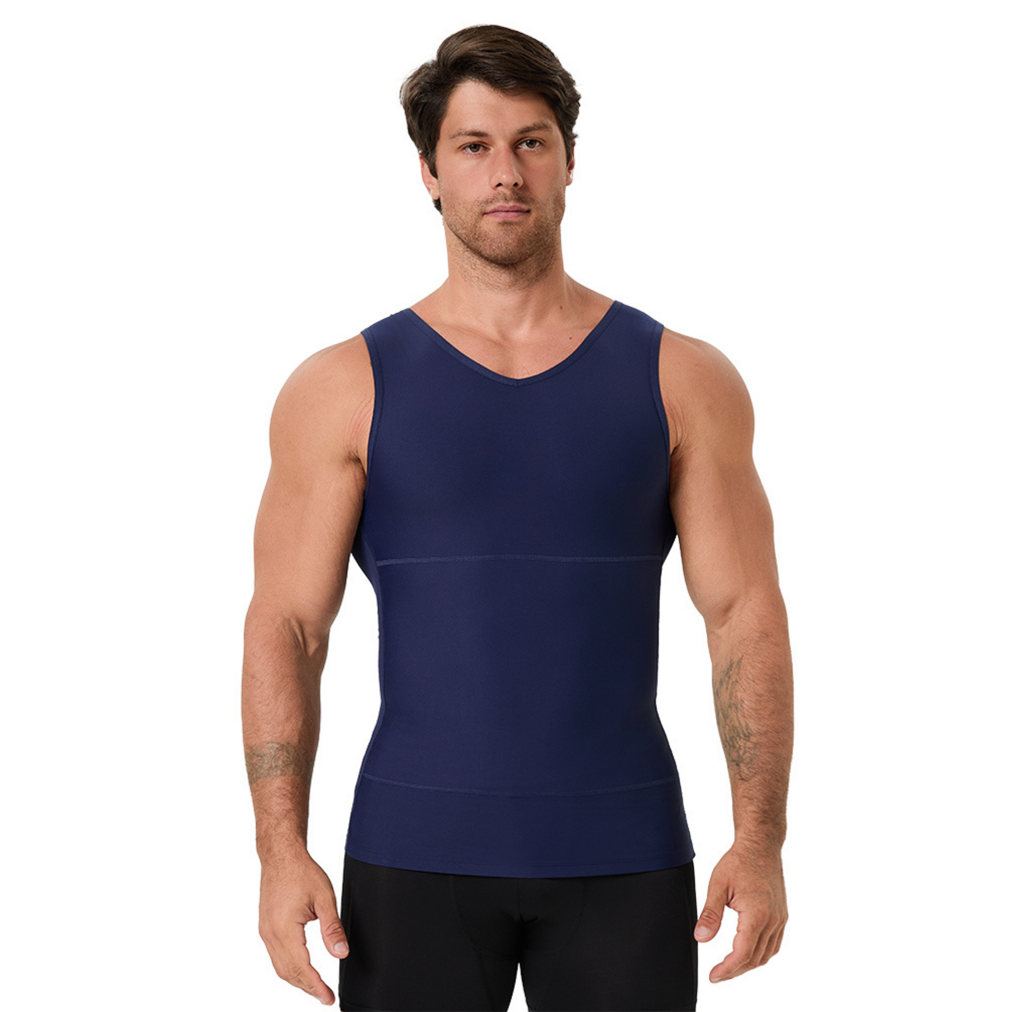 Men's V Neck Compression Shape - Undershirt Crew Neck review and price