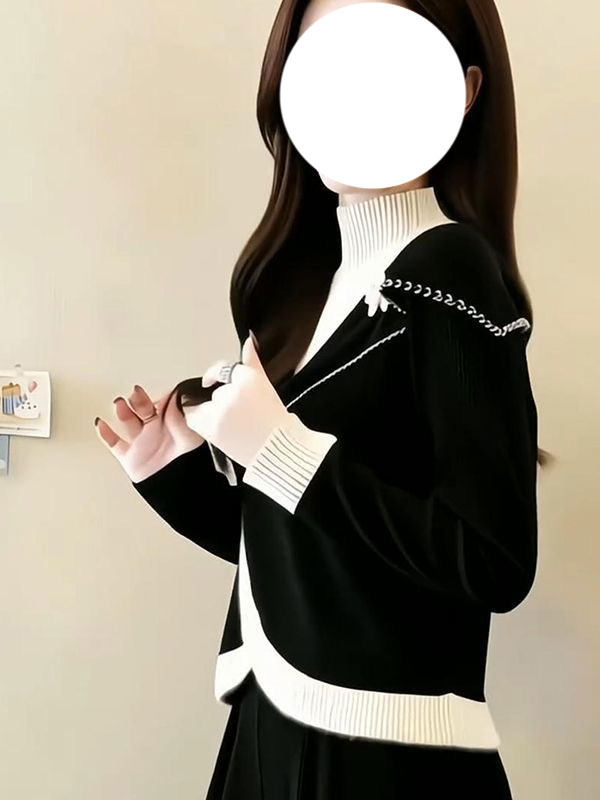 Faionable Contrast Color Blo H - Base Layer Top review and price