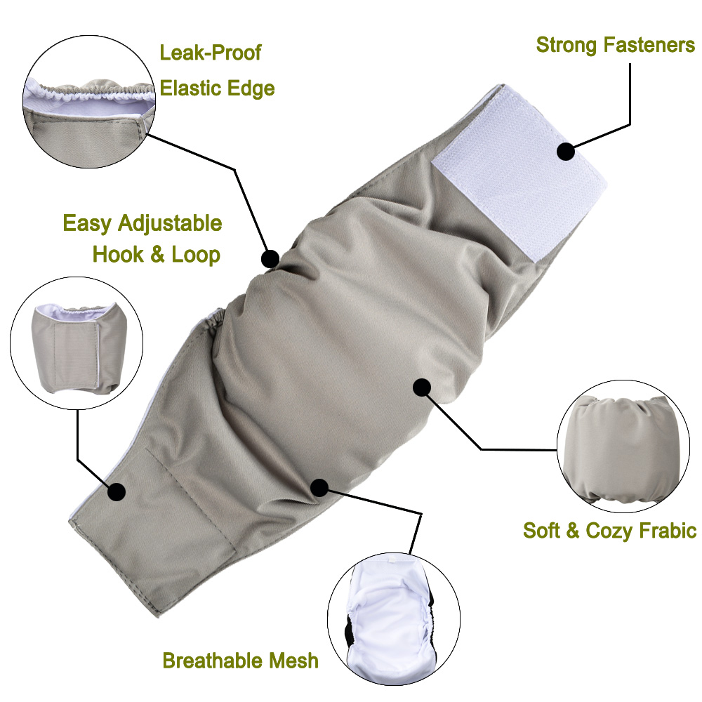 3 Pack Washable Male Dog Diape - Multi Pack Underwear review and price